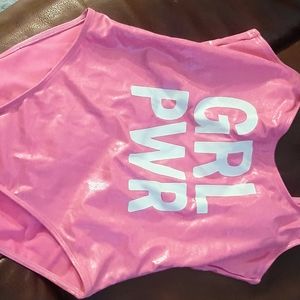 Shimmery low back swimsuit
